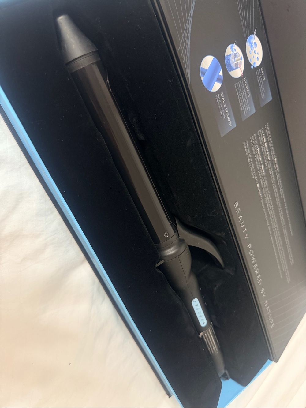 Black Curling Iron with Clamp - Unbranded